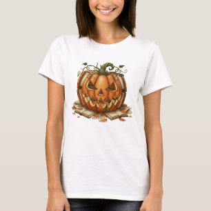 Camiseta Profesora de Bibliotecarias Retro de la Calabaza d