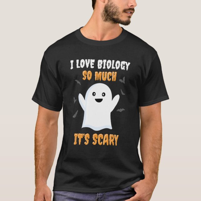 Camiseta Profesora de Biología Halloween Escuela de Biologí (Anverso)