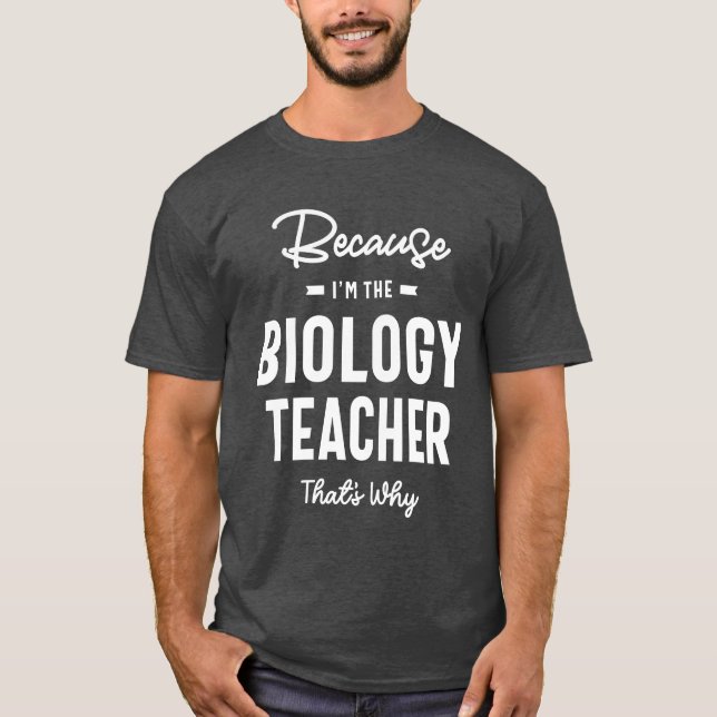 Camiseta Profesora de Biología Ocupación de Trabajo Cumplea (Anverso)