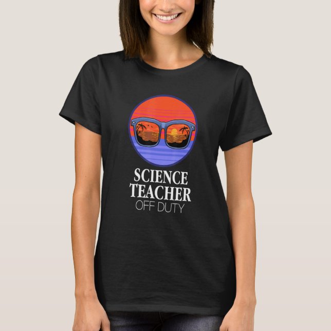 Camiseta Profesora de Ciencia de Duty Summer Sungafas de so (Anverso)