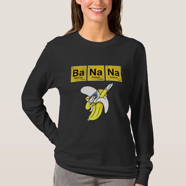 Camiseta Profesora de Ciencia de Química Elemental de Banan (Anverso)