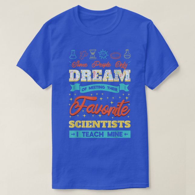 Camiseta Profesora de Ciencia Futuro Científico Educador Es (Diseño del anverso)