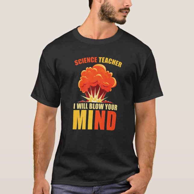 Camiseta Profesora de Ciencia Que Golpearé A Tu Mente Cient (Anverso)