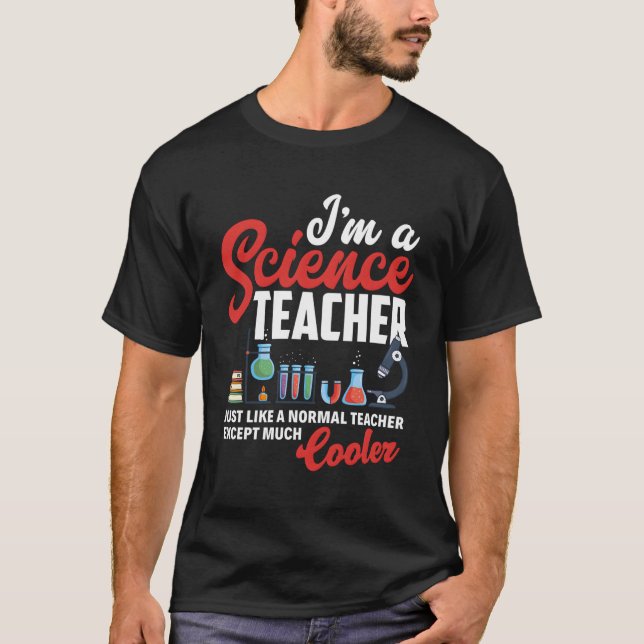 Camiseta Profesora de Ciencia Química Biología Física (Anverso)