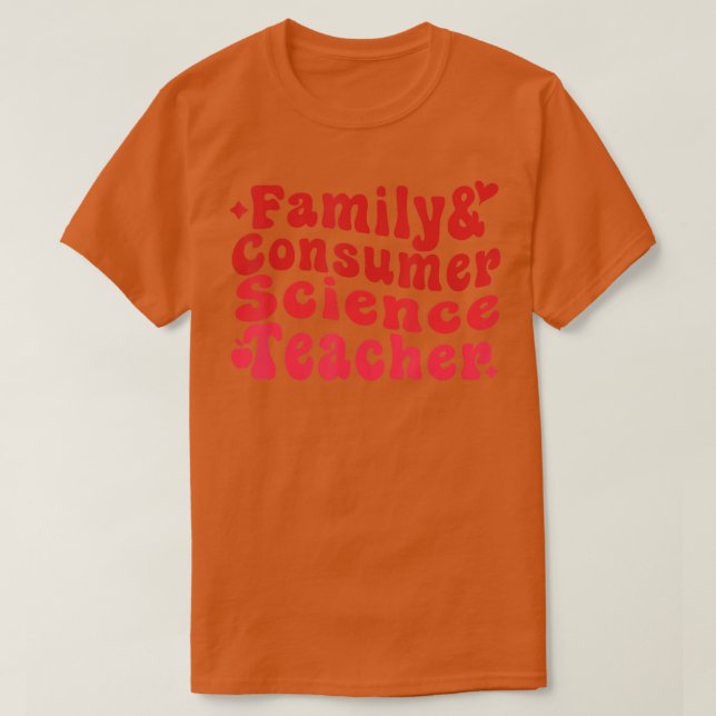 Camiseta Profesora de Ciencias de la Familia y el Consumido (Diseño del anverso)