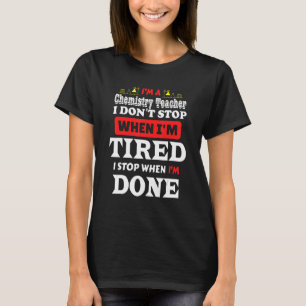 Camiseta Profesora de Ciencias Químicas Hombres Mujeres