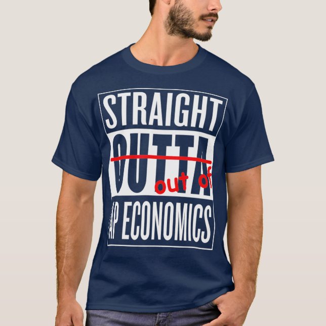 Camiseta Profesora de clase T de economía directa fuera de  (Anverso)