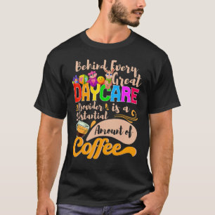 Camiseta Profesora de cuidado diurno de bebedores de café P