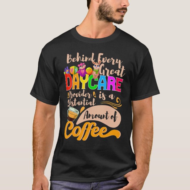 Camiseta Profesora de cuidado diurno de bebedores de café P (Anverso)