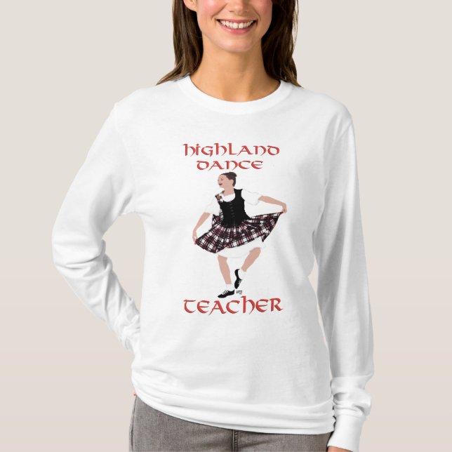 Camiseta Profesora de danza de Highland - Baile de campo (Anverso)