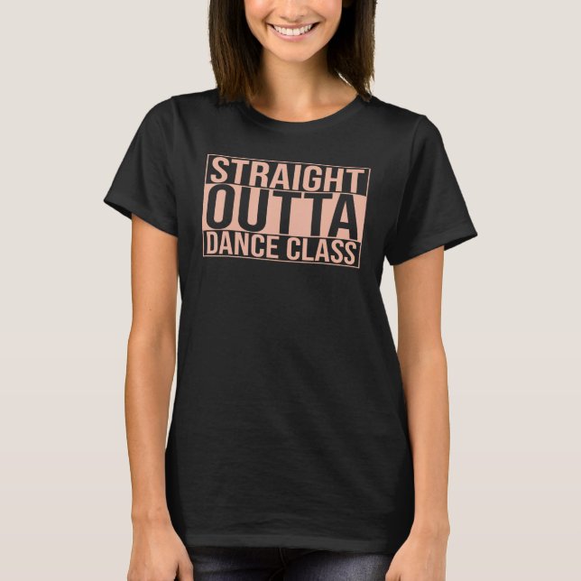 Camiseta Profesora de danza directa de fuera de clases de b (Anverso)