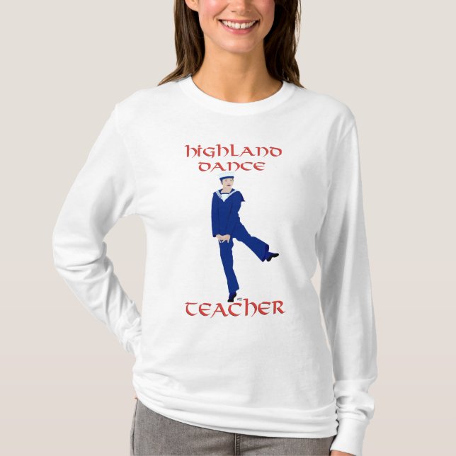 Camiseta Profesora de danza escocesa de Highland (Anverso)