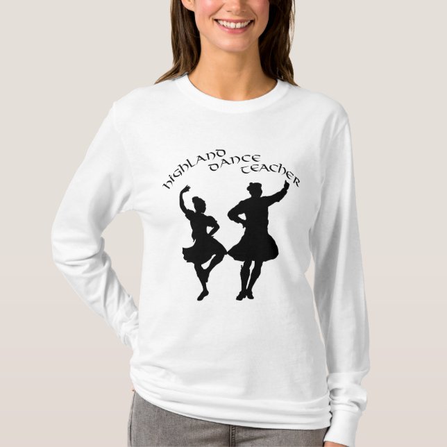 Camiseta Profesora de danza escocesa de Highland - Silhouet (Anverso)