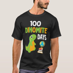 Camiseta Profesora de Dinosaurio Feliz 100 Días Dinomitas B
