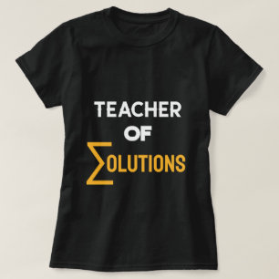 Camiseta Profesora de Direcciones de Matemáticas de Álgebra