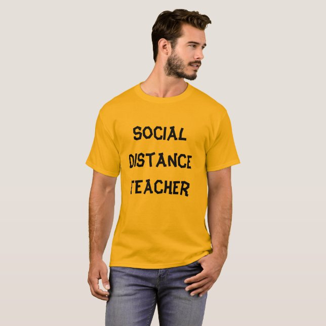 Camiseta Profesora de distancia social (Anverso completo)