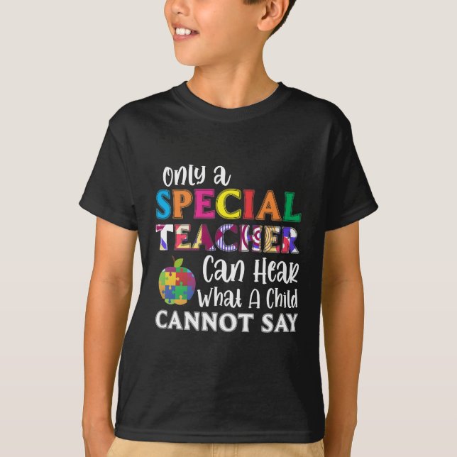 Camiseta Profesora de Educación Especial Niños Conscientes (Anverso)