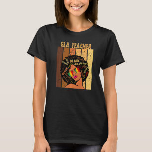 Camiseta Profesora de Ela Afro-Afroamericanas Black Hist