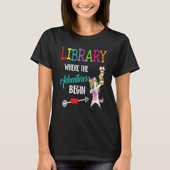 Camiseta Profesora De Equipo De Biblioteca De Ph De Vuelta  (Anverso)