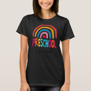 Camiseta Profesora De Escuadrón Preescolar De Vuelta A La A