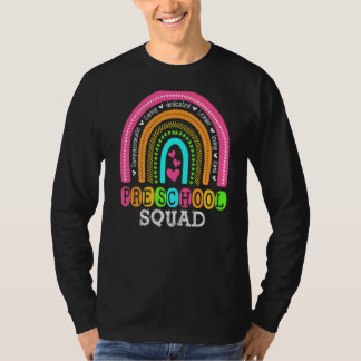 Camiseta Profesora De Escuadrón Preescolar De Vuelta A La A