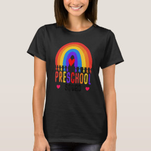 Camiseta Profesora De Escuadrón Preescolar De Vuelta A La A