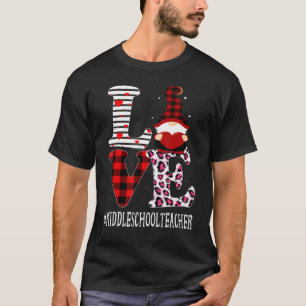 Camiseta Profesora de escuela secundaria ama a leopardo y a