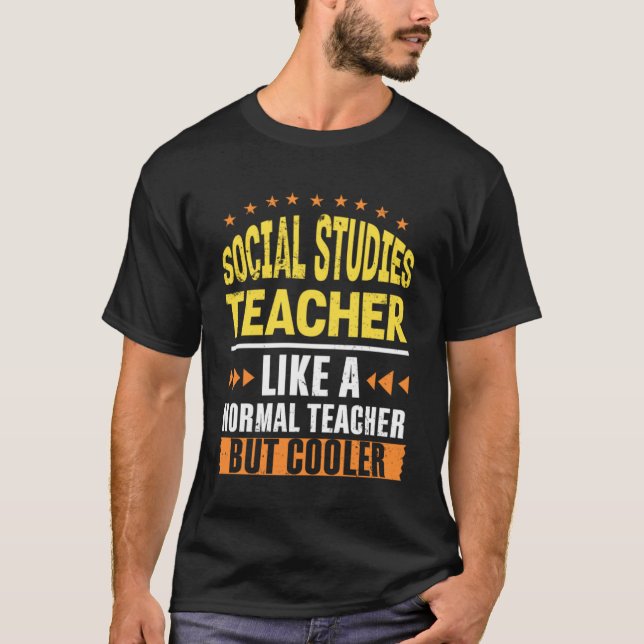 Camiseta Profesora de Estudios Sociales como profesora norm (Anverso)