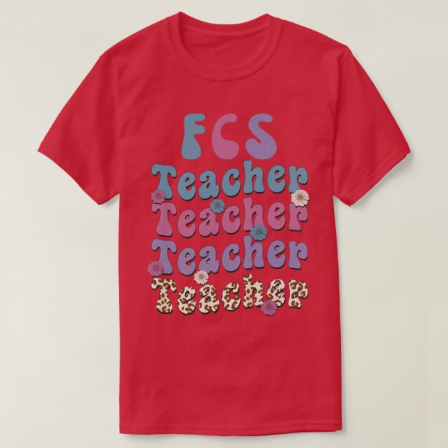 Camiseta Profesora de FCS para la familia y las ciencias de (Diseño del anverso)
