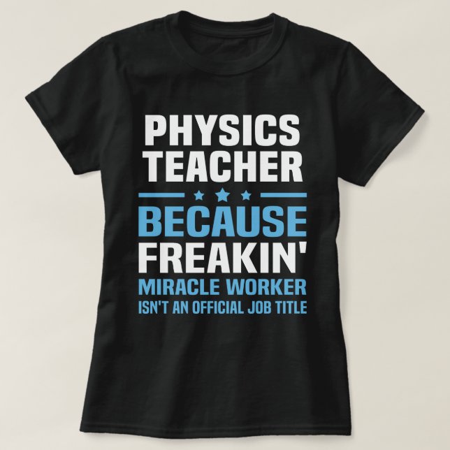 Camiseta Profesora de Física (Diseño del anverso)