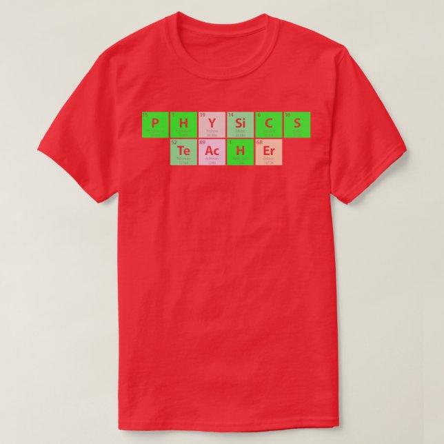 Camiseta Profesora de Física (Diseño del anverso)