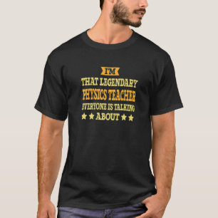 Camiseta Profesora de Física Título Empleado Graciosa Físic