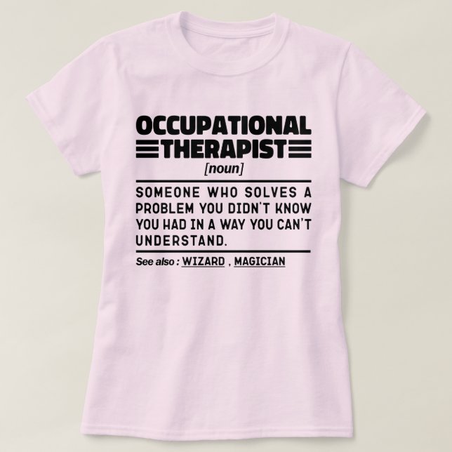 Camiseta Profesora de Fisioterapia Moderna Terapéutica Ocup (Diseño del anverso)