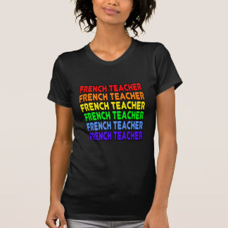 Camiseta Profesora de francés Rainbow