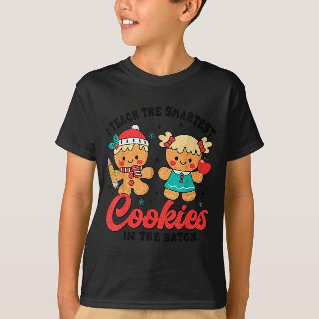 Camiseta Profesora de galletas inteligentes adorable pan de (Anverso)