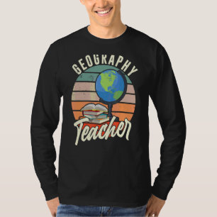 Camiseta Profesora de Geografía Estudiante Geografía Geográ