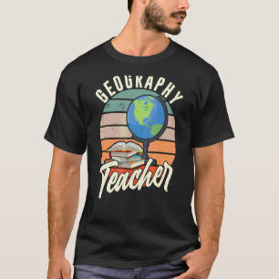 Camiseta Profesora de Geografía Estudiante Geografía Geográ
