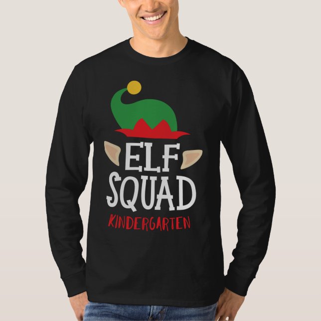 Camiseta Profesora de guardería Elf Squad (Anverso)