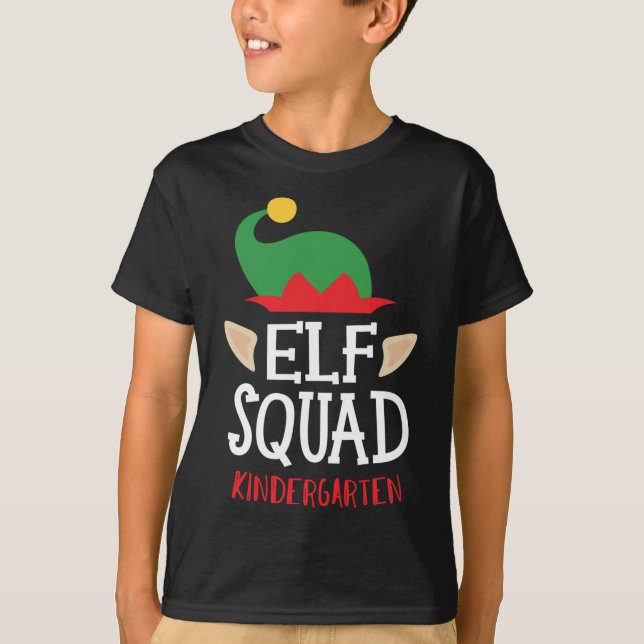 Camiseta Profesora de guardería Elf Squad (Anverso)
