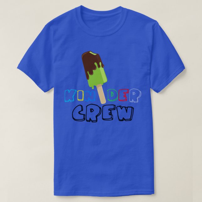 Camiseta Profesora de guardería Kinder Crew (Diseño del anverso)