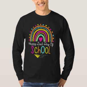 Camiseta Profesora de guardería Rainbow en el último día de
