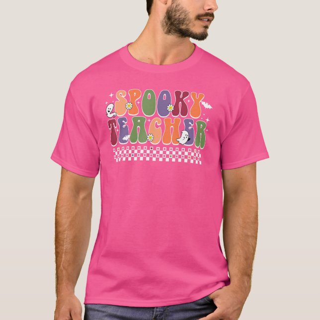 Camiseta Profesora de Halloween de la vida de un retro fant (Anverso)