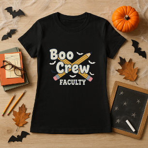 Camiseta Profesora de Halloween Facultad de Boo Crew