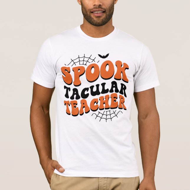 Camiseta Profesora de Halloween Fall Un regalo único (Anverso)