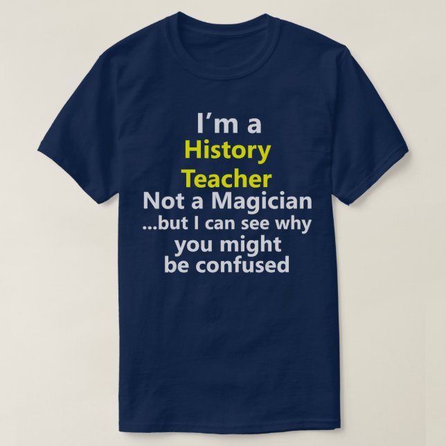 Camiseta Profesora de Historia Empleo Carrera Social Studie (Diseño del anverso)