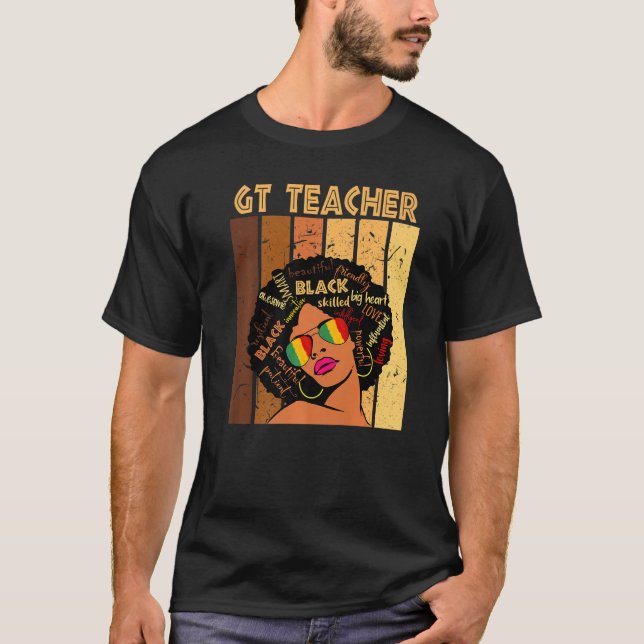 Camiseta Profesora de Historia Negra Afro-Estadounidense (Anverso)