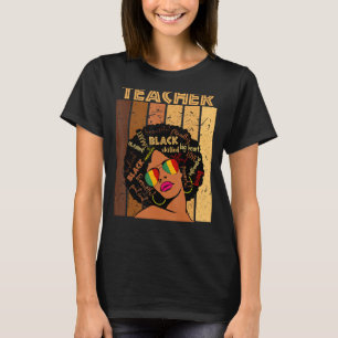 Camiseta Profesora de historia negra afroamericana