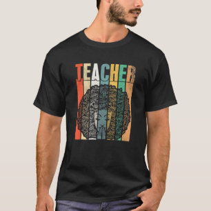 Camiseta Profesora de Historia Negra Mujeres Africanas Herm