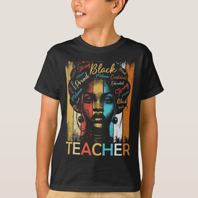Camiseta Profesora de Historia Negra Mujeres afroamericanas (Anverso)