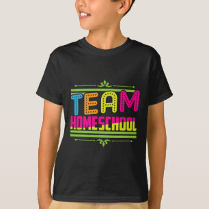 Camiseta Profesora De Homeschool Del Equipo Del Día De La E
